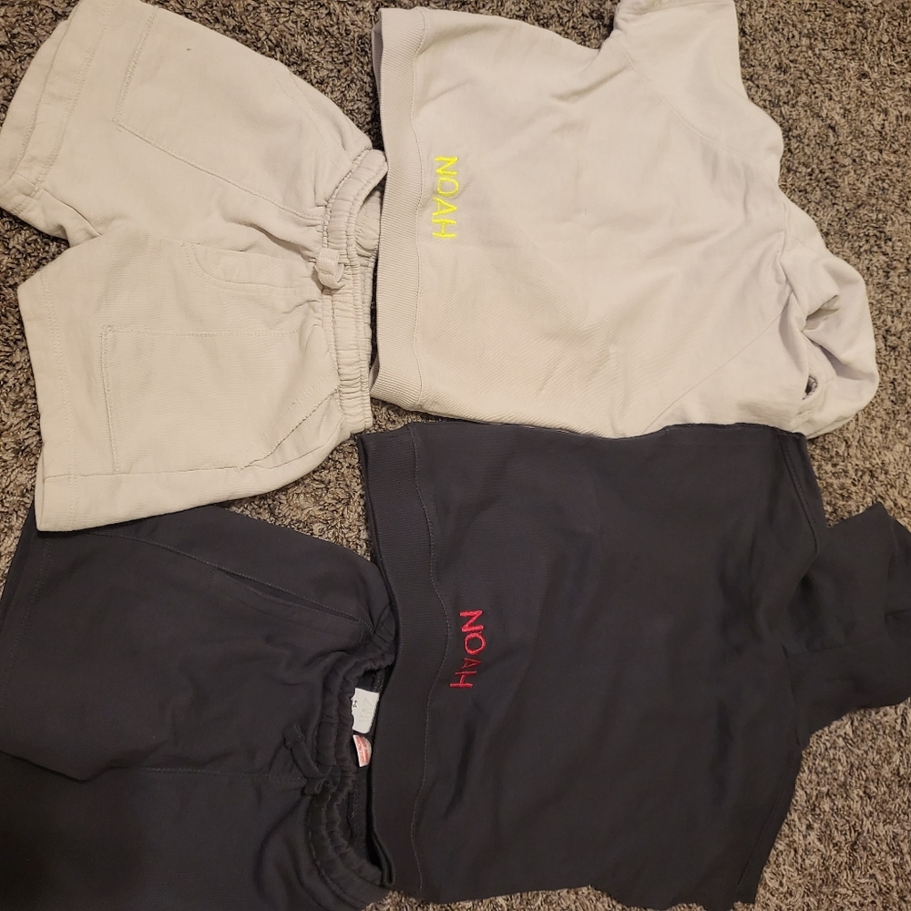 2 sets of pajamas, Noah embroidered in the back